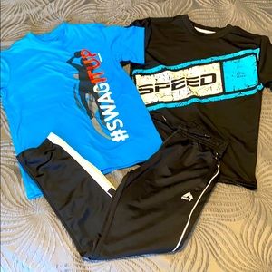 Used Boys RBX T-Shirts(2) & Pants(1) SZ S